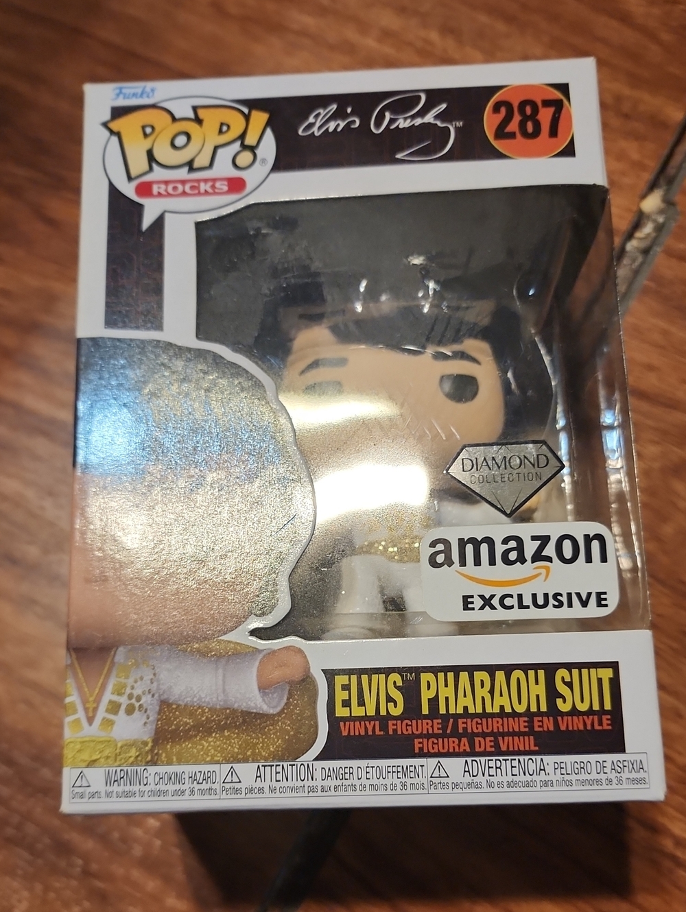 Funko Elvis Pharaoh Suit Pop! Vinyl - White & Gold Diamond Amazon Exclusive